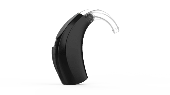 Black Behind-the-Ear Hearing Aid