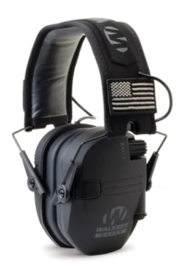 Image of black Walker Razor Slim Electronic Muffs.