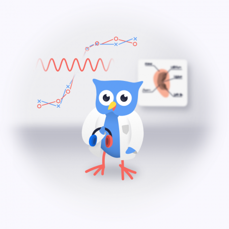 science owl illustration